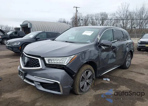 2019 Acura Mdx Standard from USA, damaged, VIN 5J8YD4H35KL027274
